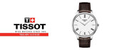 Tissot T Classic Tradition 5.5 Quartz White Dial Brown Leather Strap Watch For Men - T063.409.16.018.00 Authentic Buy Shop Now