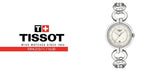 Tissot T Trend Flamingo Mother of Pearl Dial Silver Steel Strap Watch for Women - T094.210.11.116.00 Authentic Buy Shop Now