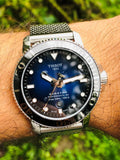 Tissot Seastar 1000 Powermatic 80 Blue Dial SIlver Mesh Bracelet Watch For Men - T120.407.11.041.02 Authentic Buy Shop Now