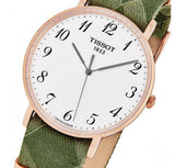 Tissot T Classic Everytime White Dial Green Nylon Strap Watch for Men - T109.610.38.032.00 Authentic Buy Shop Now