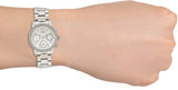 Guess Mini Sunrise Chronograph Quartz Silver Dial Silver Steel Strap Watch For Women - W0623L1 Authentic Buy Shop Now