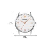 Emporio Armani Herren White Dial Brown Leather Strap Watch For Men - AR11103 Authentic Buy Shop Now