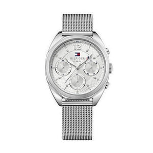 Tommy Hilfiger Mia Silver Dial Silver Mesh Bracelet Watch for Men - 1781628 Authentic Buy Shop Now