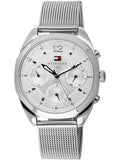 Tommy Hilfiger Mia Silver Dial Silver Mesh Bracelet Watch for Men - 1781628 Authentic Buy Shop Now