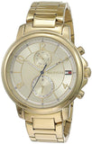 Tommy Hilfiger Claudia Gold Dial Gold Steel Strap Watch for Women - 1781821 Authentic Buy Shop Now