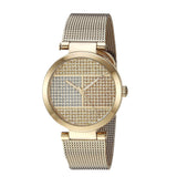 Tommy Hilfiger Lynn Quartz Gold Dial Gold Mesh Bracelet Watch For Women - 1781867 Authentic Buy Shop Now