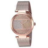 Tommy Hilfiger Lynn Crystals Rose Gold Dial Rose Gold Mesh Strap Watch For Women - 1781868 Authentic Buy Shop Now