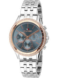 Tommy Hilfiger Ari Diamonds Blue Dial Silver Steel Strap Watch for Women - 1781976 Authentic Buy Shop Now