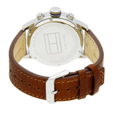 Tommy Hilfiger Jackson Multi-Function Silver Dial Brown Leather Strap Watch for Men - 1791239 Authentic Buy Shop Now