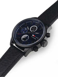Tommy Hilfiger Jackson Quartz Blue Dial Black Leather Strap Watch for Men - 1791241 Authentic Buy Shop Now