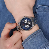 Tommy Hilfiger Keagan Blue Dial Silver Steel Strap Watch for Men - 1791293 Authentic Buy Shop Now