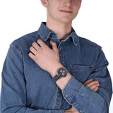 Tommy Hilfiger Keagan Blue Dial Silver Steel Strap Watch for Men - 1791293 Authentic Buy Shop Now
