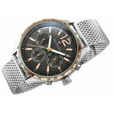 Tommy Hilfiger Gavin Chronograph Quartz Grey Dial Silver Mesh Bracelet Watch for Men - 1791466 Authentic Buy Shop Now