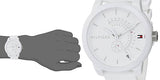 Tommy Hilfiger Denim Analog White Dial White Rubber Strap Watch for Men - 1791481 Authentic Buy Shop Now