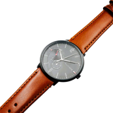 Tommy Hilfiger Brooklyn Quartz Black Dial Brown Leather Strap Watch for Men - 1791510 Authentic Buy Shop Now