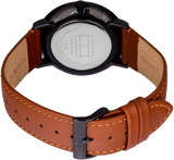 Tommy Hilfiger Brooklyn Quartz Black Dial Brown Leather Strap Watch for Men - 1791510 Authentic Buy Shop Now