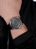 Tommy Hilfiger Deacan Grey Dial Black Leather Strap Watch for Men - 1791548 Authentic Buy Shop Now