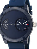 Tommy Hilfiger Denim Blue Dial Blue Rubber Strap Watch for Men - 1791556 Authentic Buy Shop Now