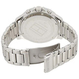 Tommy Hilfiger Bank Chronograph Blue Dial Silver Steel Strap Watch for Men - 1791718 Authentic Buy Shop Now