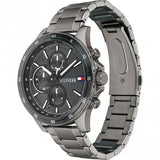 Tommy Hilfiger Bank Grey Dial Grey Steel Strap Watch for Men - 1791719 Authentic Buy Shop Now