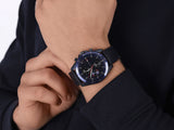 Tommy Hilfiger Parker Chronograph Quartz Blue Dial Blue Leather Strap Watch For Men - 1791839 Authentic Buy Shop Now
