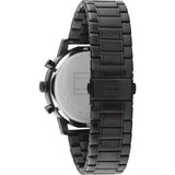 Tommy Hilfiger Evan Chronograph Quartz Black Dial Black Steel Strap Watch For Men - 1710410 Authentic Buy Shop Now