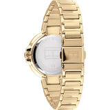 Tommy Hilfiger Angela White Dial Gold Steel Strap Watch for Women - 1782128 Authentic Buy Shop Now