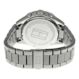 Tommy Hilfiger Luke Chronograph Black Dial Silver Steel Strap Watch for Men - 1791122 Authentic Buy Shop Now