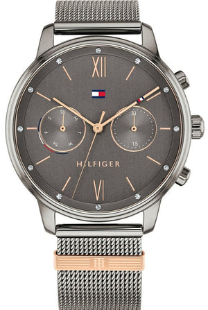 Tommy Hilfiger Blake Quartz Grey Dial Silver Mesh Bracelet Watch for Men - 1782304 Authentic Buy Shop Now
