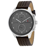 Tommy Hilfiger Chase Quartz Brown Dial Brown Leather Strap Watch for Men - 1791579 Authentic Buy Shop Now