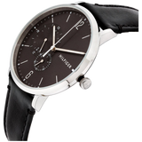 Tommy Hilfiger Brooklyn Black Dial Black Leather Strap Watch for Men - 1791509 Authentic Buy Shop Now