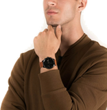 Tommy Hilfiger James Quartz Black Dial Brown Leather Strap Watch For Men - 1791486 Authentic Buy Shop Now