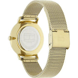 Tommy Hilfiger Jenna Quartz White Dial Gold Mesh Bracelet Watch For Women - 1781943 Authentic Buy Shop Now