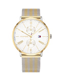 Tommy Hilfiger Jenna Quartz White Dial Two Tone Mesh Bracelet Watch for Women - 1782074 Authentic Buy Shop Now