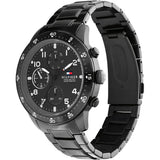 Tommy Hilfiger Jimmy Chronograph Grey Dial Grey Steel Strap Watch For Men - 1791951 Authentic Buy Shop Now