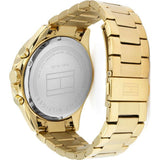 Tommy Hilfiger Luke Chronograph White Dial Gold Steel Strap Watch for Men - 1791121 Authentic Buy Shop Now