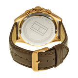 Tommy Hilfiger Luke Quartz White Dial Brown Leather Strap Watch for Men - 1791118 Authentic Buy Shop Now