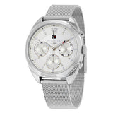 Tommy Hilfiger Mia Silver Dial Silver Mesh Bracelet Watch for Men - 1781628 Authentic Buy Shop Now