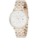 Tommy Hilfiger Jenna Quartz White Dial Rose Gold Steel Strap Watch for Women - 1782070 Authentic Buy Shop Now
