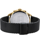 Tommy Hilfiger Chase Quartz Black Dial Black Mesh Bracelet Watch for Men - 1791580 Authentic Buy Shop Now