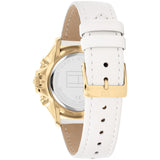 Tommy Hilfiger Brooklyn Quartz White Dial White Leather Strap Watch for Women - 1782018 Authentic Buy Shop Now