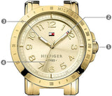 Tommy Hilfiger Bella Gold Dial Gold Steel Strap Watch for Women - 1781395 Authentic Buy Shop Now