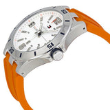 Tommy Hilfiger Analog White Dial Orange Rubber Strap Watch for Men - 1791063 Authentic Buy Shop Now