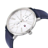 Tommy Hilfiger Jenna White Dial Blue Leather Strap Watch for Women - 1782072 Authentic Buy Shop Now