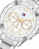 Tommy Hilfiger Haven Multifunction Chronograph White Dial Silver Steel Strap Watch For Women - 1782194 Authentic Buy Shop Now