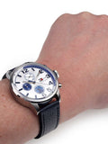 Tommy Hilfiger Jackson Silver Dial Black Leather Strap Watch for Men - 1791240 Authentic Buy Shop Now