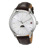 Tommy Hilfiger Oliver Quartz White Dial Brown Leather Strap Watch for Men - 1791304 Authentic Buy Shop Now