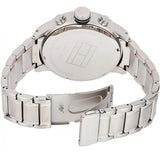Tommy Hilfiger Trent Chronograph Black Dial Silver Steel Strap Watch for Men - 1791054 Authentic Buy Shop Now