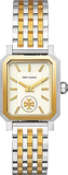 Tory Burch Robinson White Dial Two Tone Steel Strap Watch for Women - TBW1501 Authentic Buy Shop Now