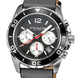 Coach Kent Grey Dial Grey Leather Strap Watch for Men - 14602561 Authentic Buy Shop Now